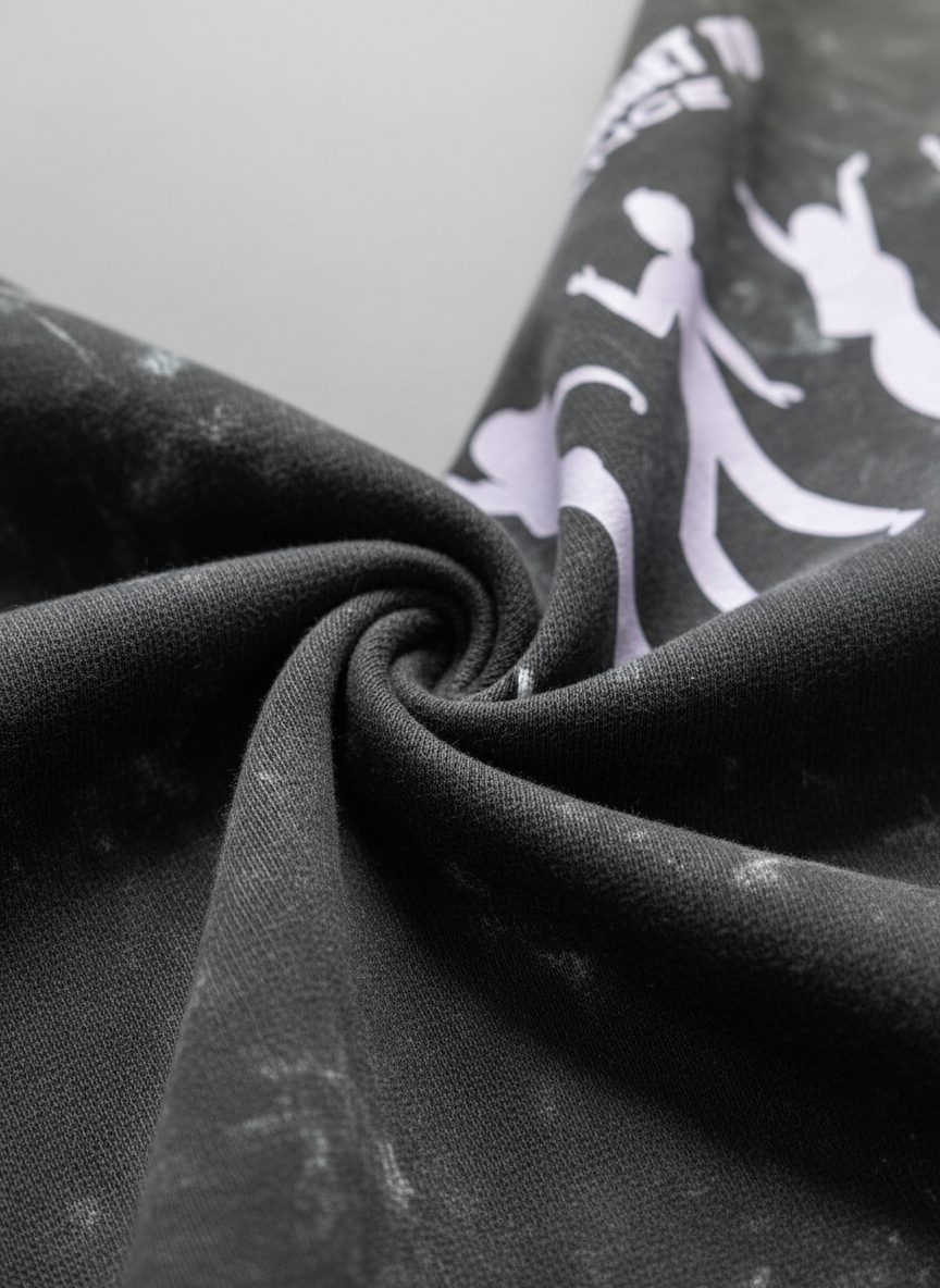 Acid Wash Oversized T-Shirt | Dont Forget To Dance | Qonshi