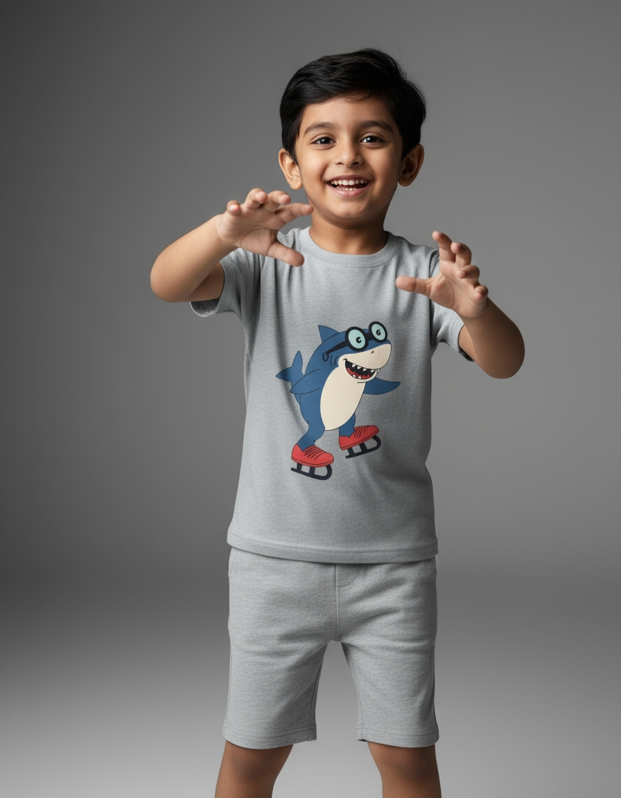 Boys Crew Neck T-Shirt – Cotton Blend – Durable Design | Qonshi