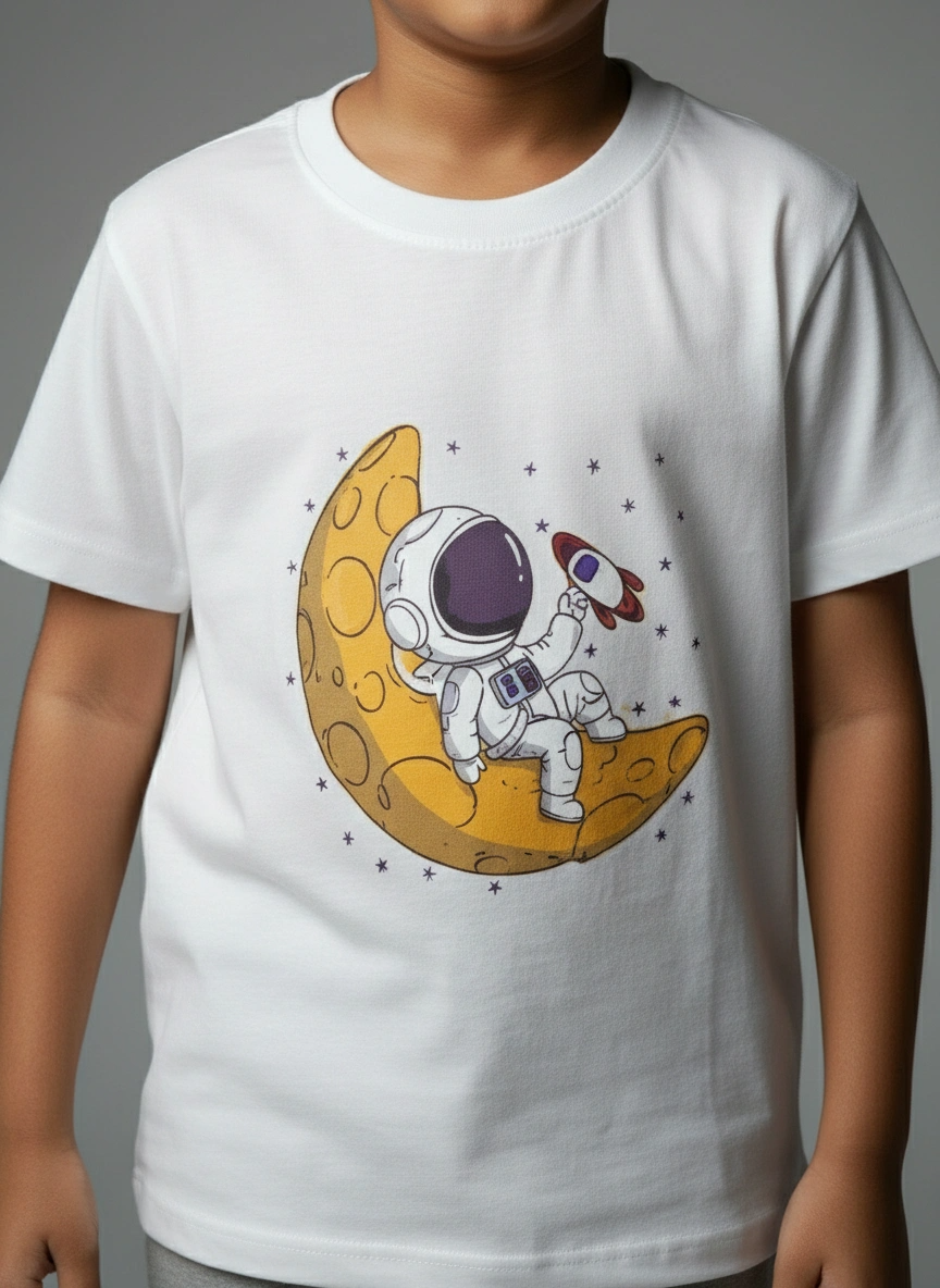 Boys Crew Neck T-Shirt – Cotton Blend – Durable Design | Qonshi