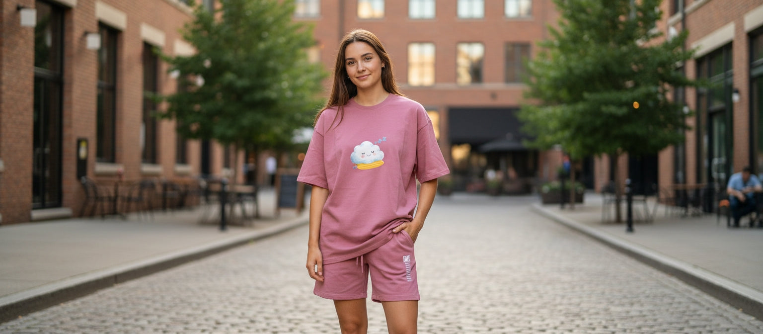 Oversized Tee + Comfort Shorts | Co-ord | Lounge Wear