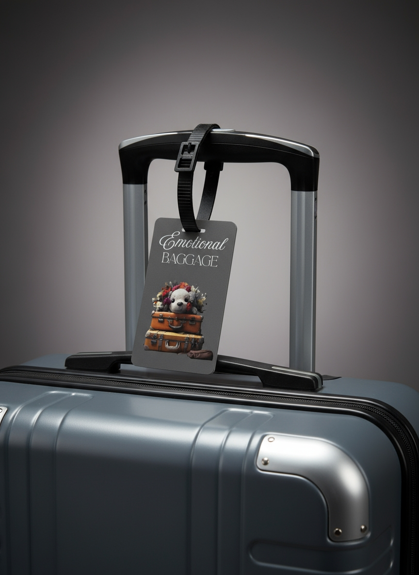 Emotional baggage Luggage Tag – Durable – Easy Identify | Qonshi