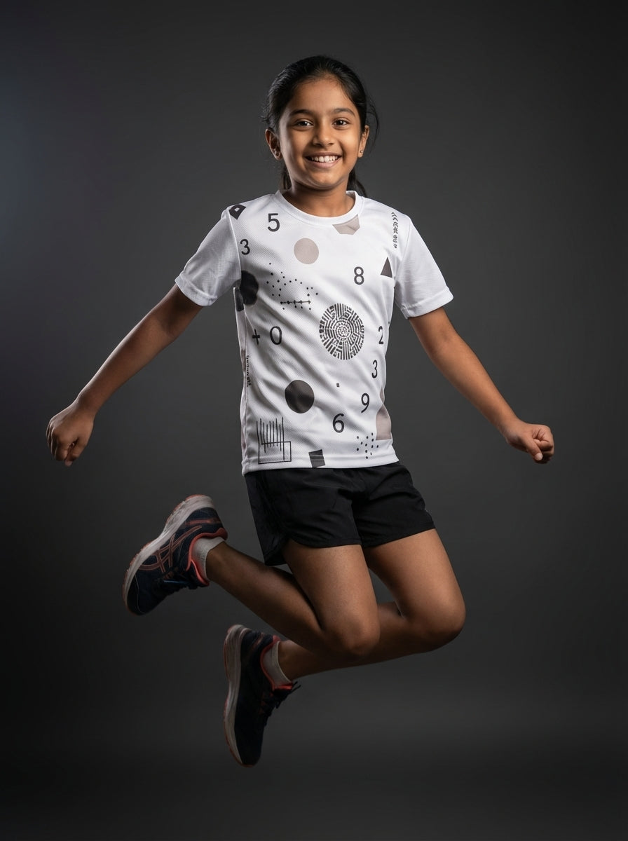 Kids Sports T-Shirt  |  Minimalistic  |  Qonshi