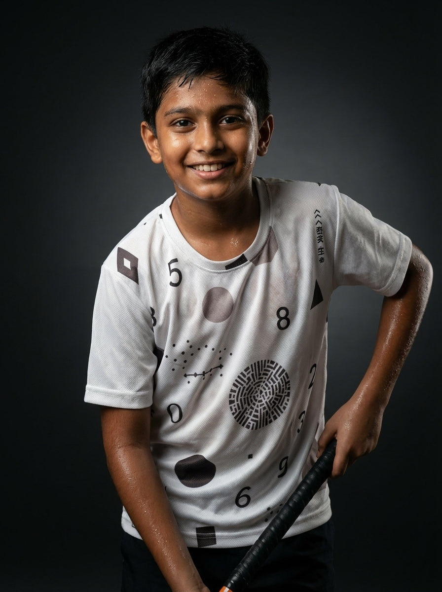 Kids Sports T-Shirt  |  Minimalistic  |  Qonshi