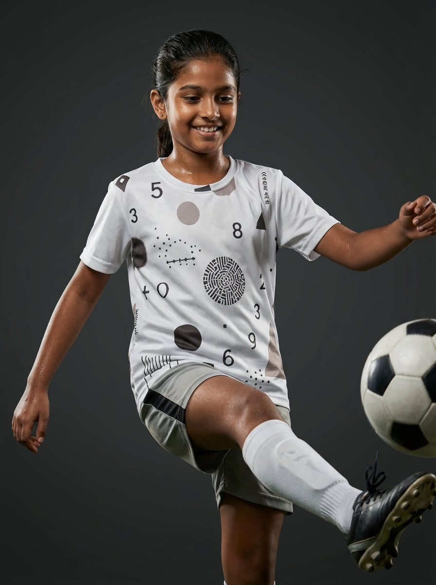 Kids Sports T-Shirt  |  Minimalistic  |  Qonshi