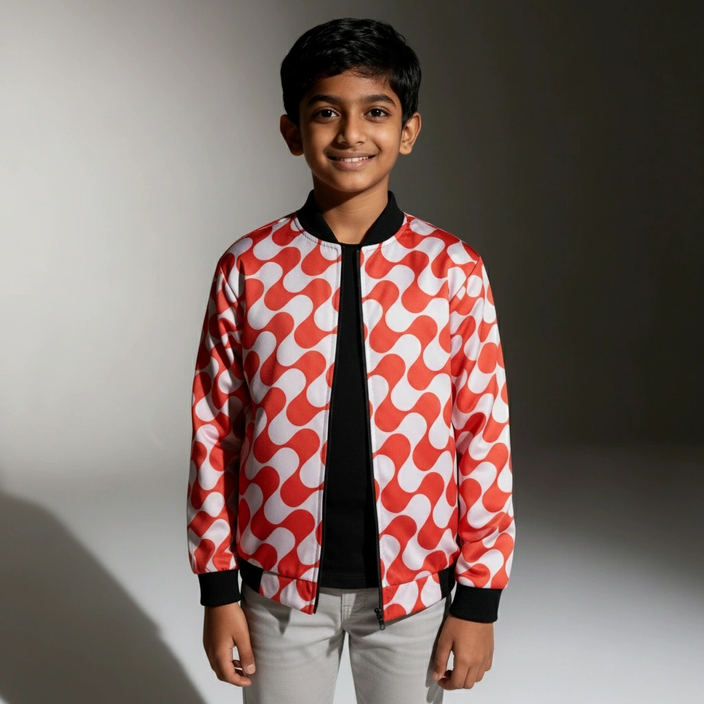 Kids Bomber Jacket – AOP Design – Comfortable Fit | Qonshi