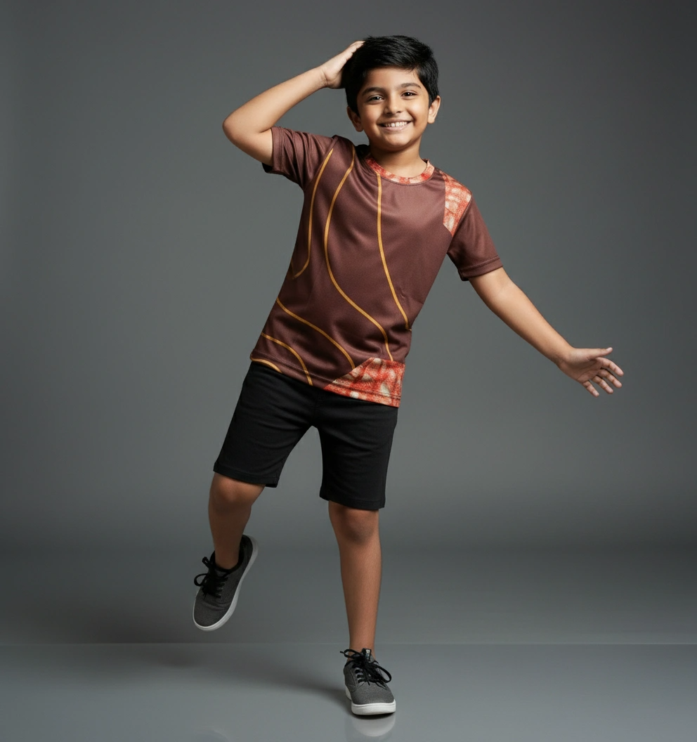 Kids Sports T-Shirt – Breathable – Performance Fabric | Qonshi