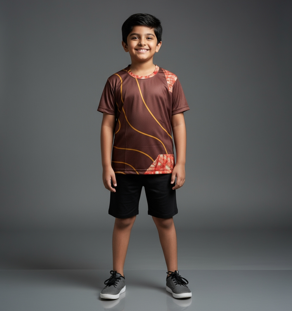 Kids Sports T-Shirt – Breathable – Performance Fabric | Qonshi