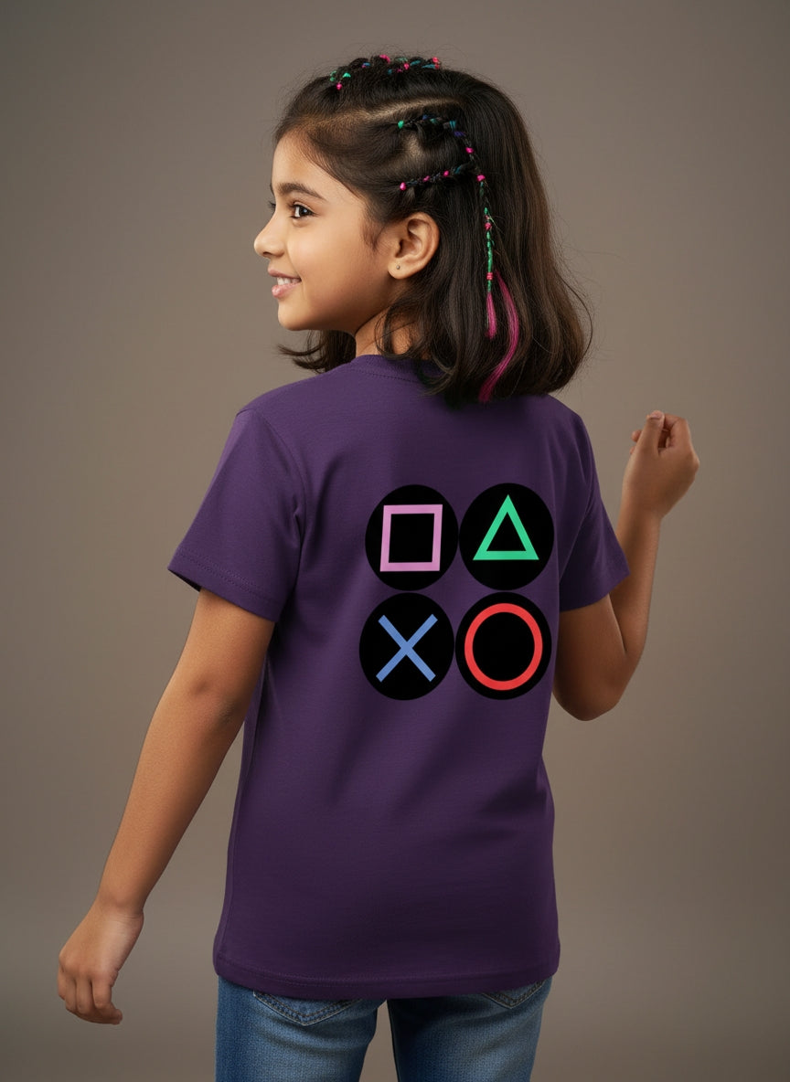 Kids Pure Cotton T-Shirt | OVERPOWERED | Qonshi