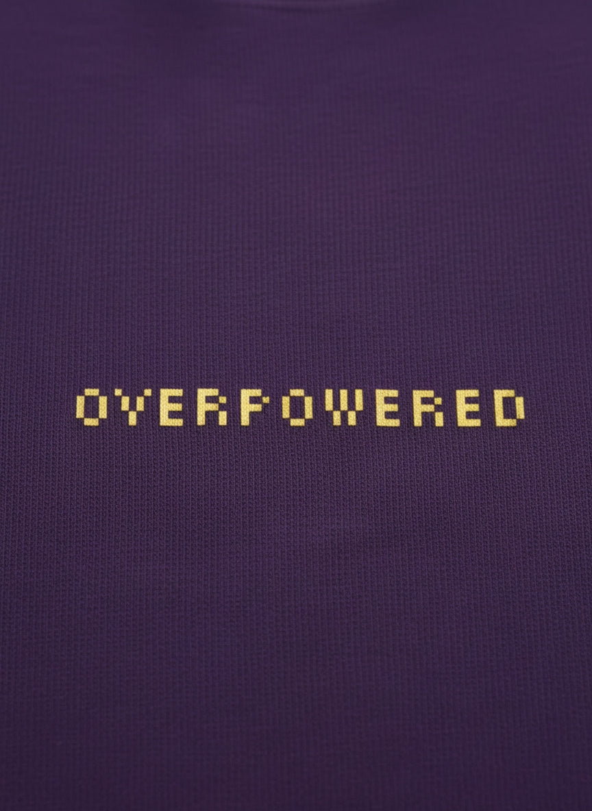 Boy's Crew Neck T-Shirt | OVERPOWERED  | texture 