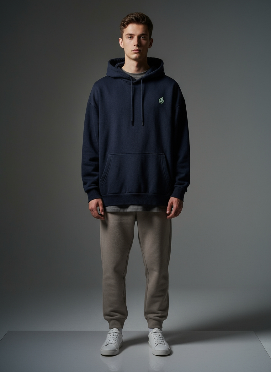 Oversized Hoodie | Choose Joy - Life will Follow| Heavyweight Comfort | Qonshi