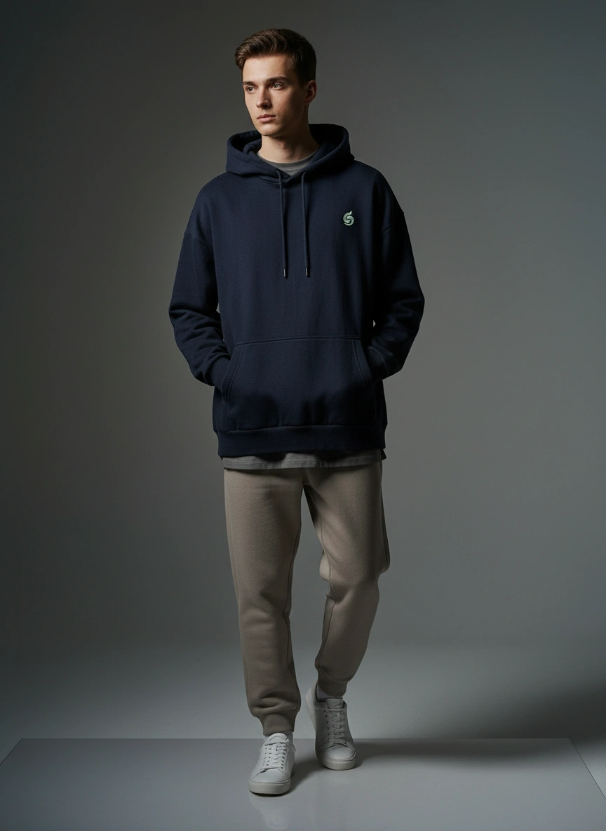 Oversized Hoodie | Choose Joy - Life will Follow| Heavyweight Comfort | Qonshi