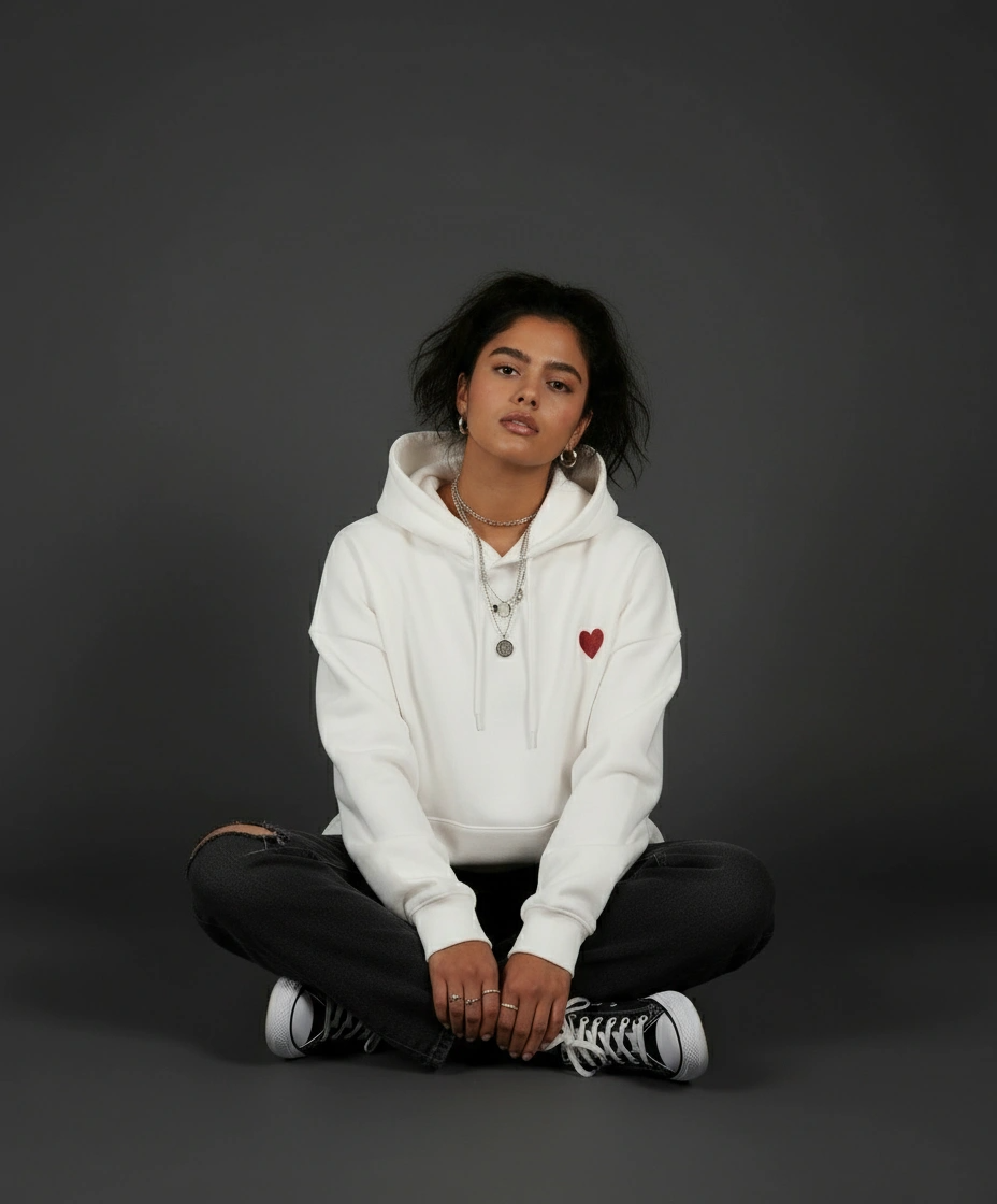 Oversized Hoodie | Love Beyond Borders | Heavyweight Comfort | Qonshi