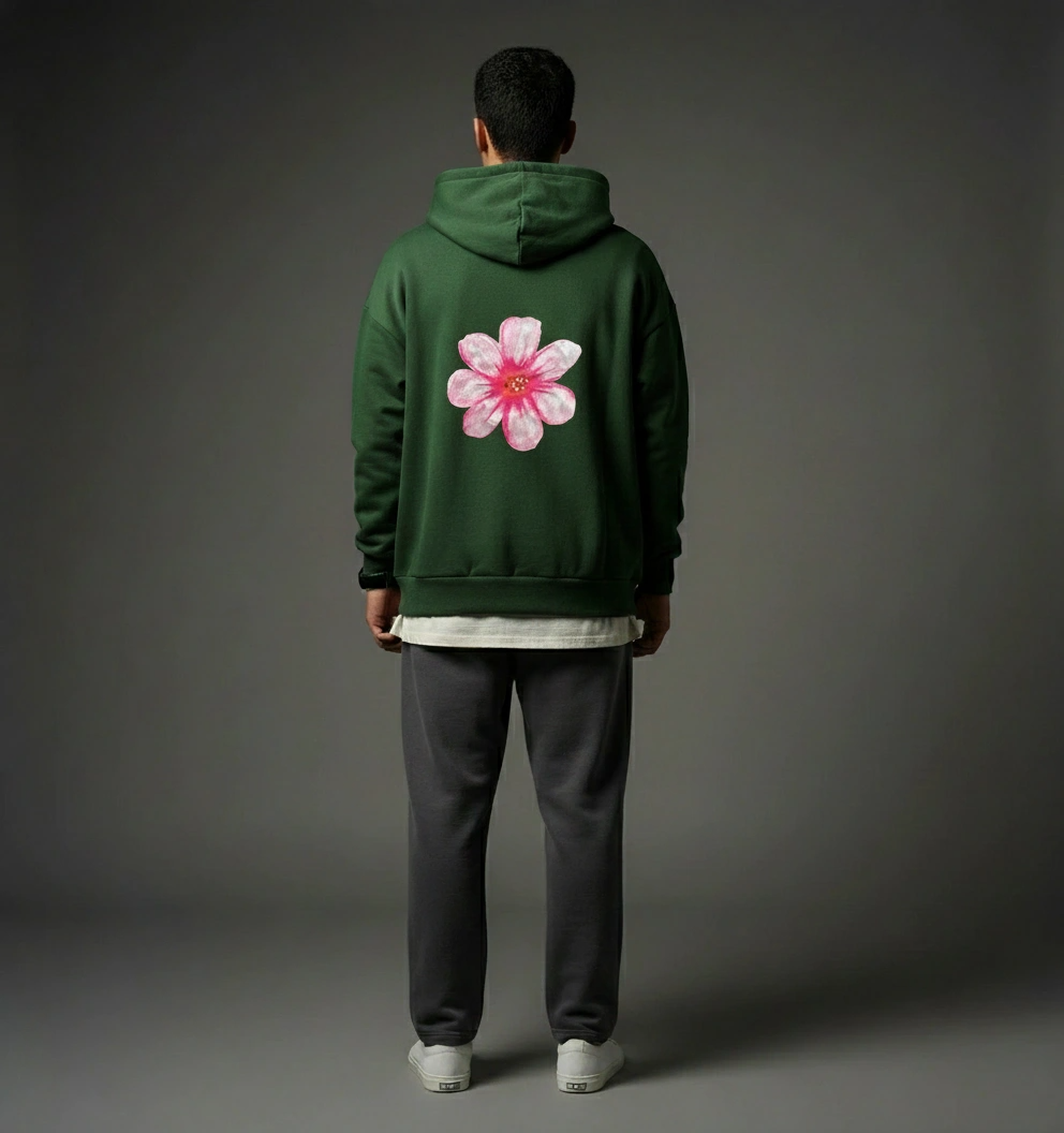 Oversized Hoodie | Shaant Raho| Heavyweight Comfort | Qonshi