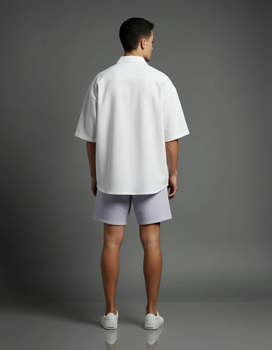 Oversized Shirt | Plain White | Qonshi 