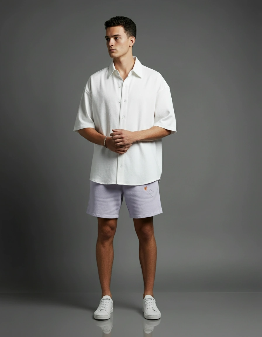 Oversized Shirt | Plain White | Qonshi