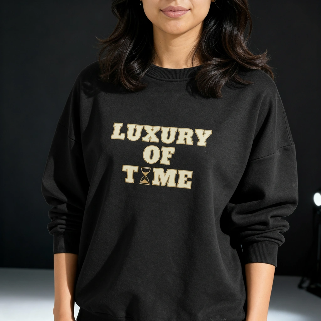 Oversized Sweatshirt | Luxury of Time | Heavyweight Comfort | Qonshi