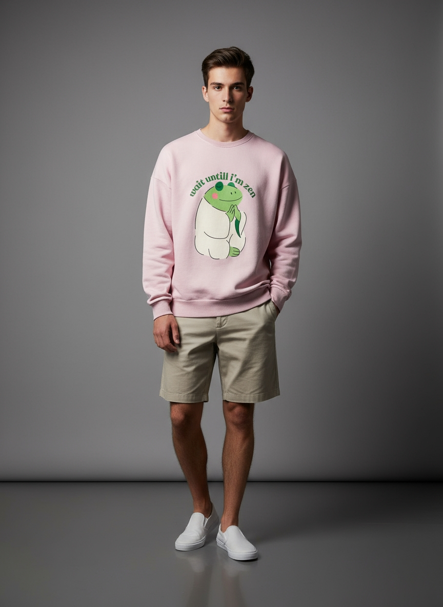 Oversized Sweatshirt | Wait Until I'm Zen | Heavyweight Comfort | Qonshi