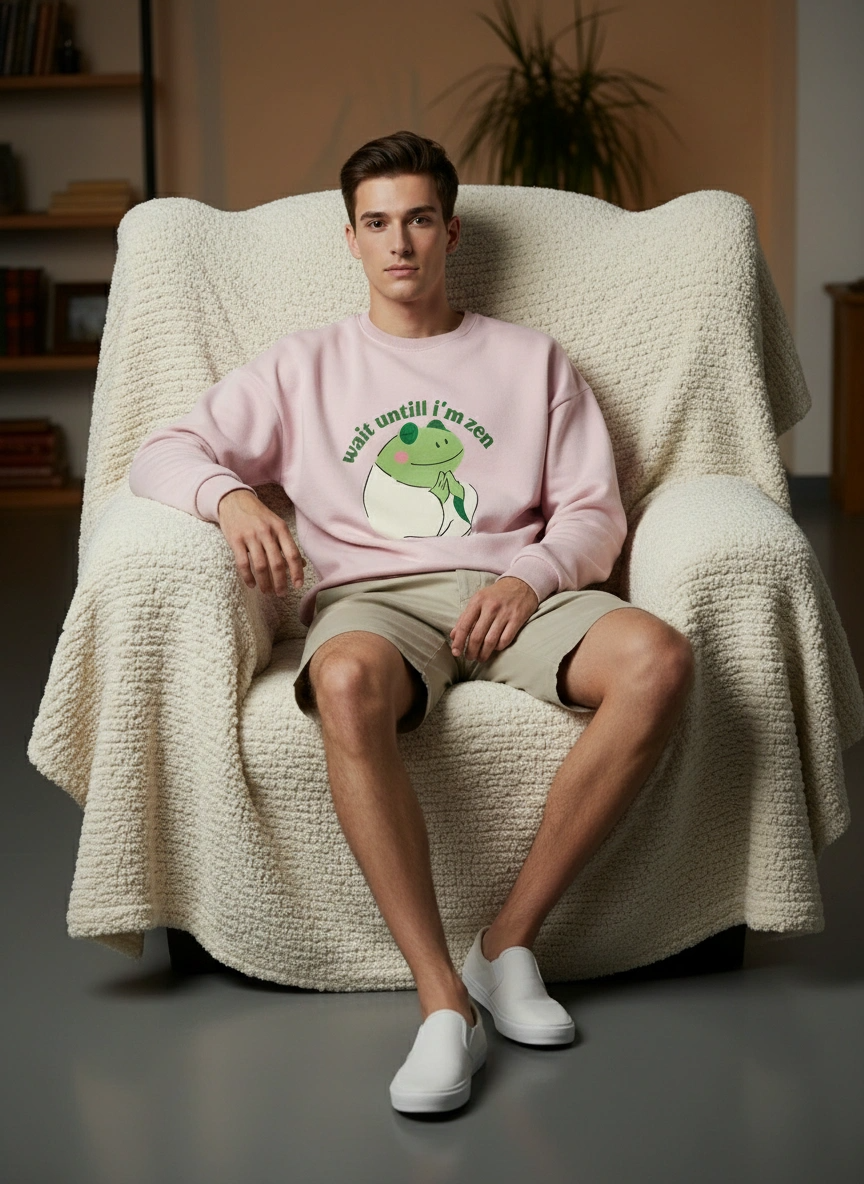 Oversized Sweatshirt | Wait Until I'm Zen | Heavyweight Comfort | Qonshi