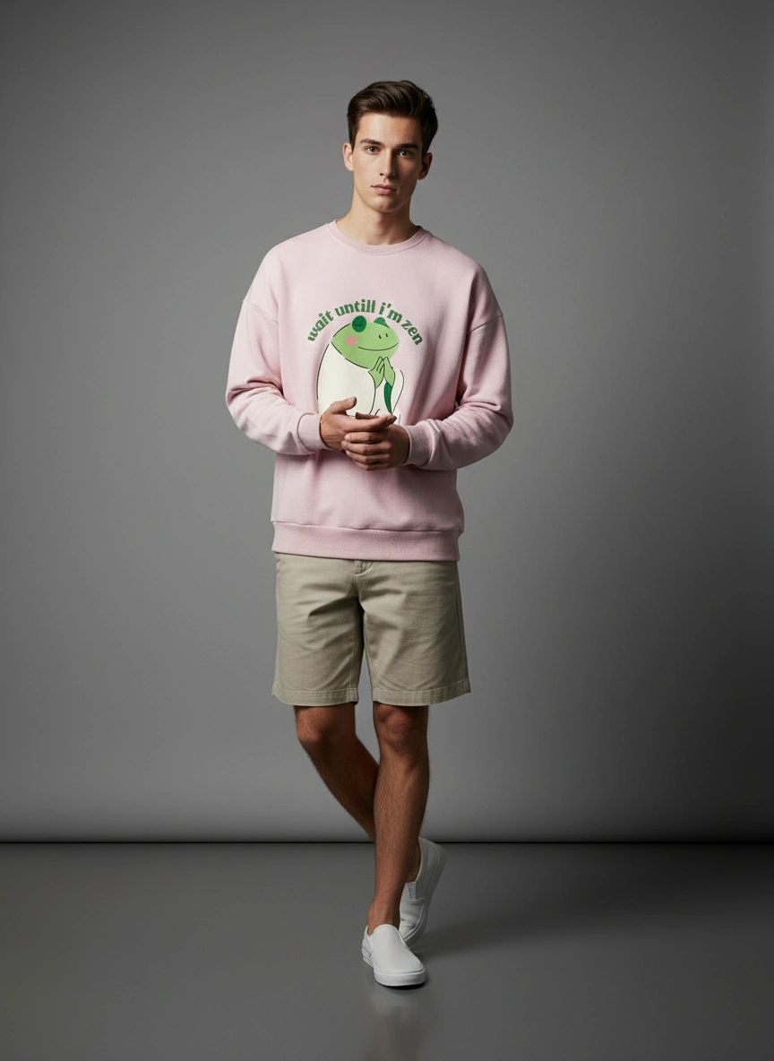 Oversized Sweatshirt | Wait Until I'm Zen | Heavyweight Comfort | Qonshi