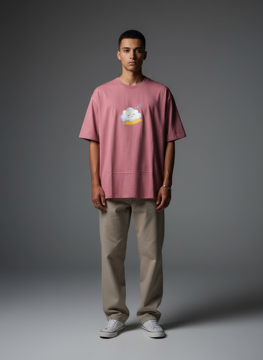 Oversized T-Shirt | A Day OFF | Premium Comfort | Qonshi