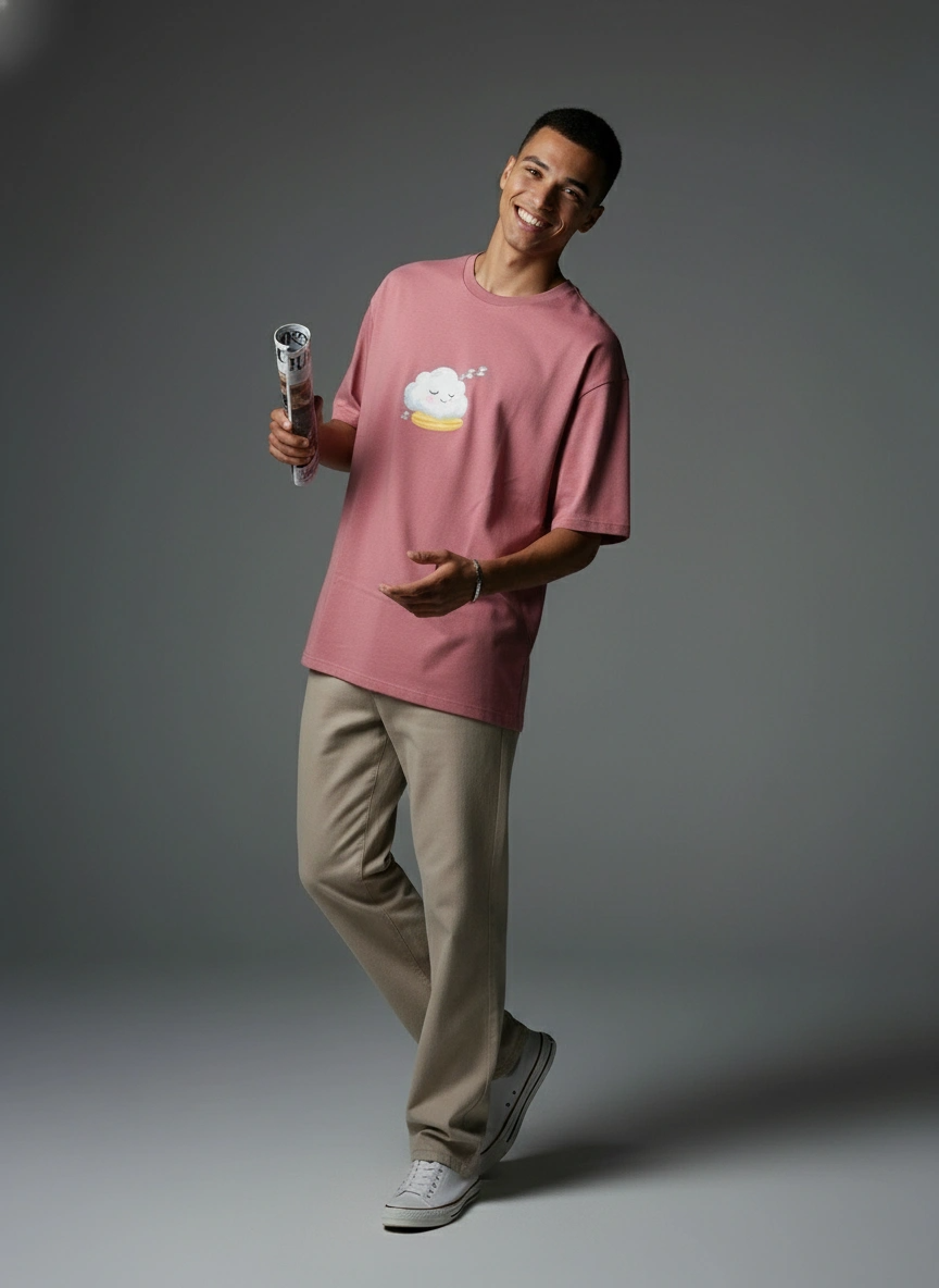 Oversized T-Shirt | A Day OFF | Premium Comfort | Qonshi