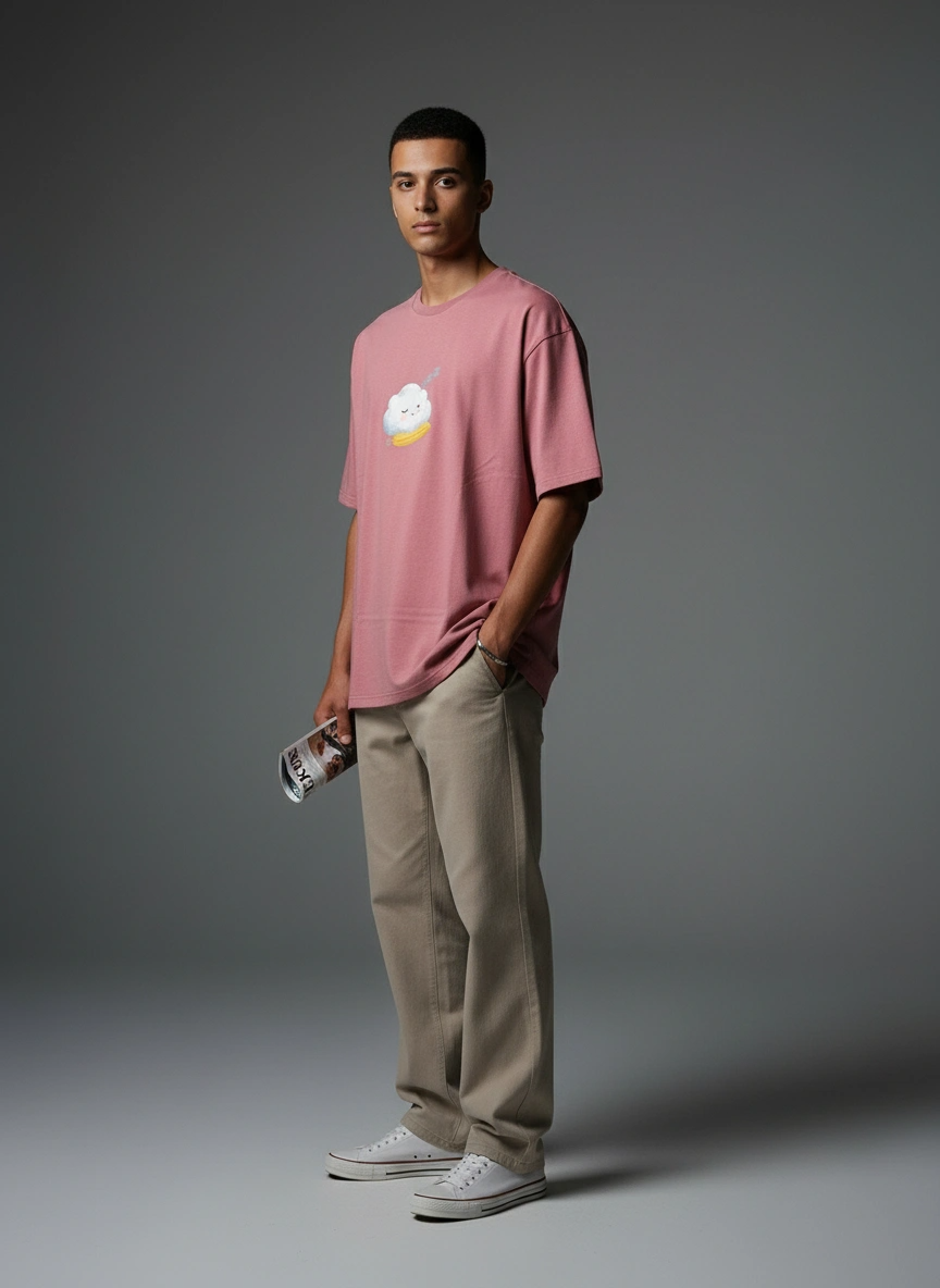 Oversized T-Shirt | A Day OFF | Premium Comfort | Qonshi