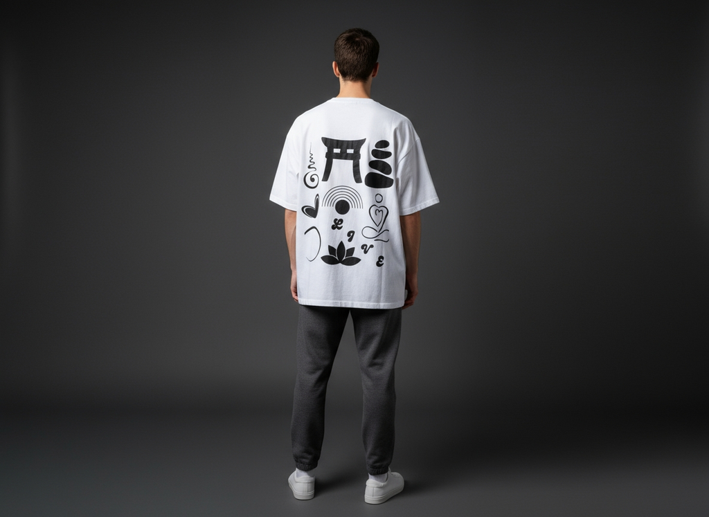 Oversized T-Shirt | Peace | Premium Comfort | Qonshi