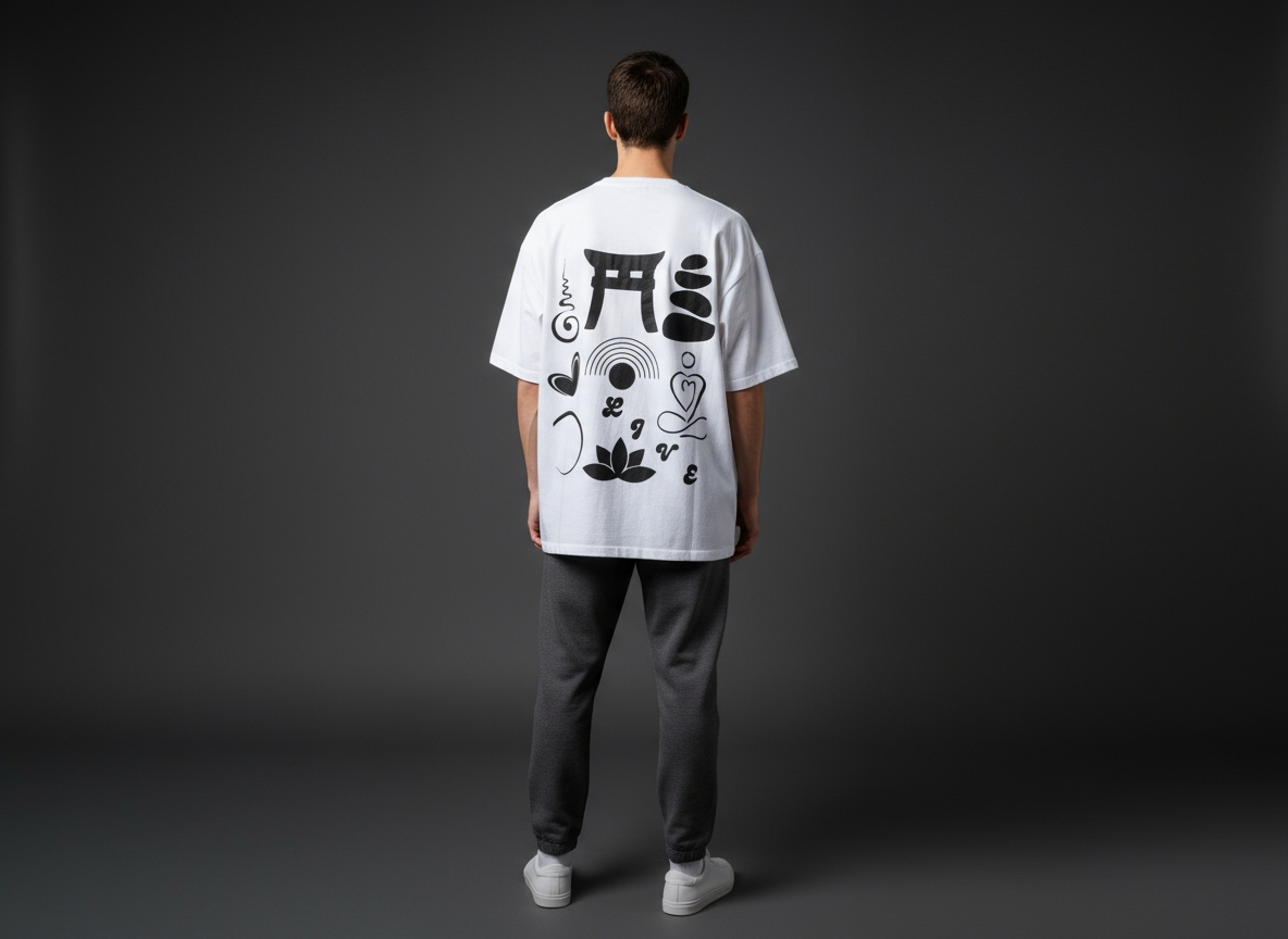 Oversized T-Shirt | Peace | Premium Comfort | Qonshi
