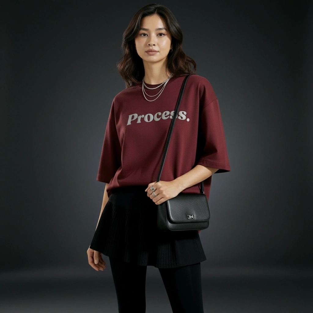 Oversized T-Shirt | Process | Premium Comfort | Qonshi