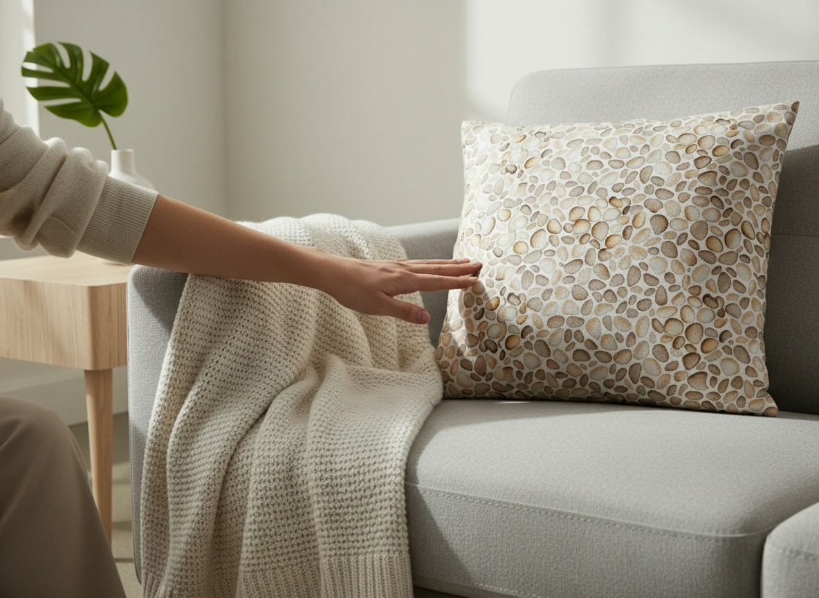 Pebbles_on_the_Beach_Cushion_Cover_Poly-Lycra_16x16_Qonshi