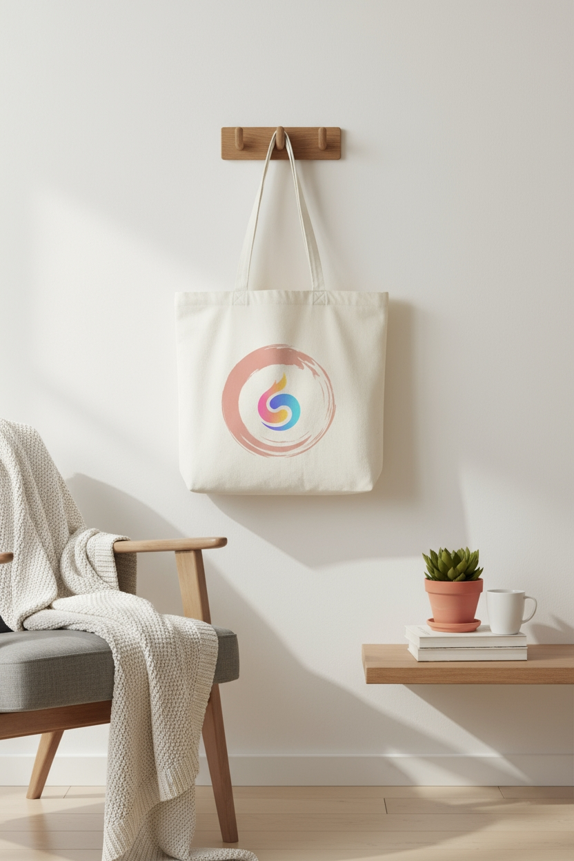 Pure_Cotton_Everyday_Tote_Bag_Eco-Friendly_Secure_Zipper_Qonshi