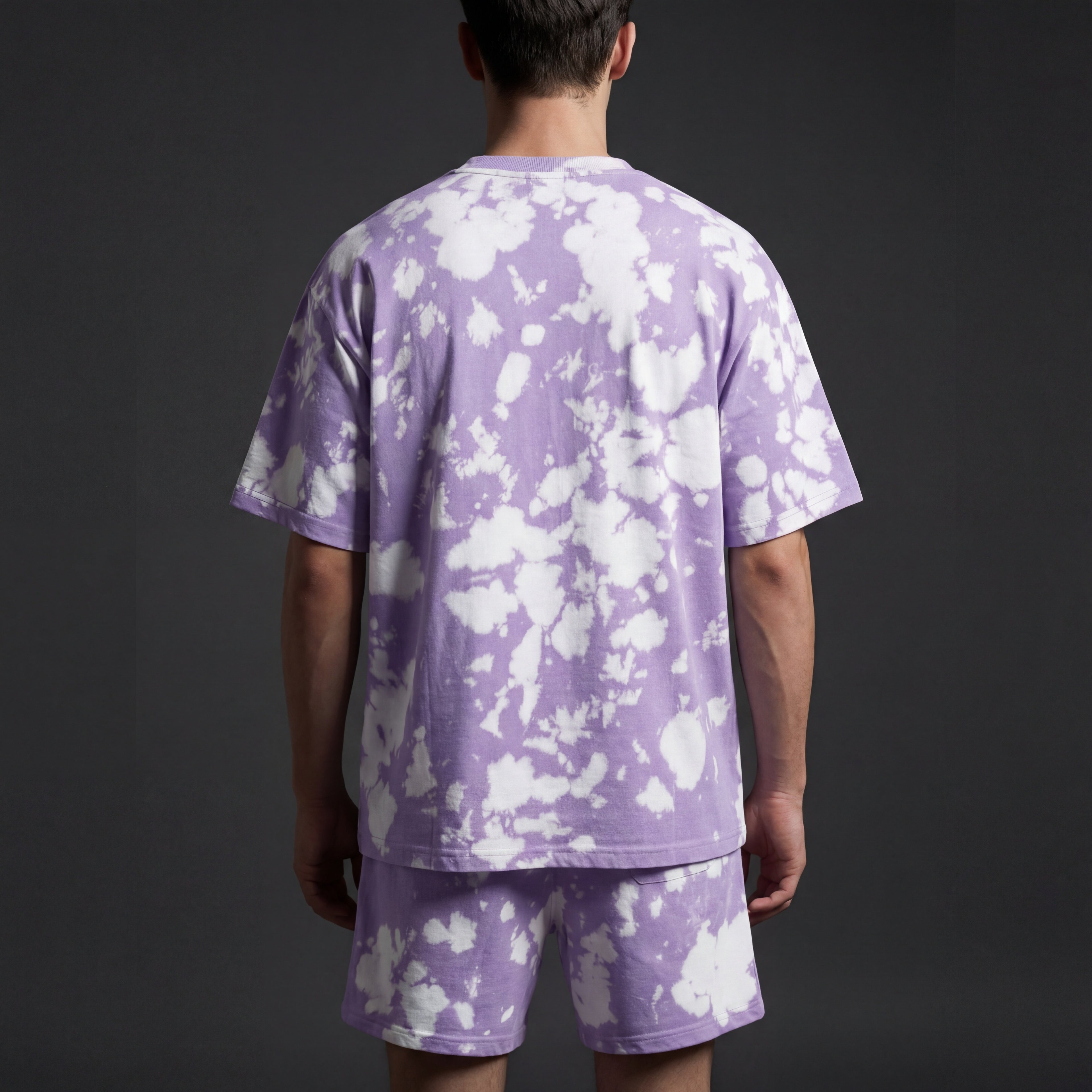 Tie Dye Oversized T-Shirt | Lavender | 100% Handmade | Unisex