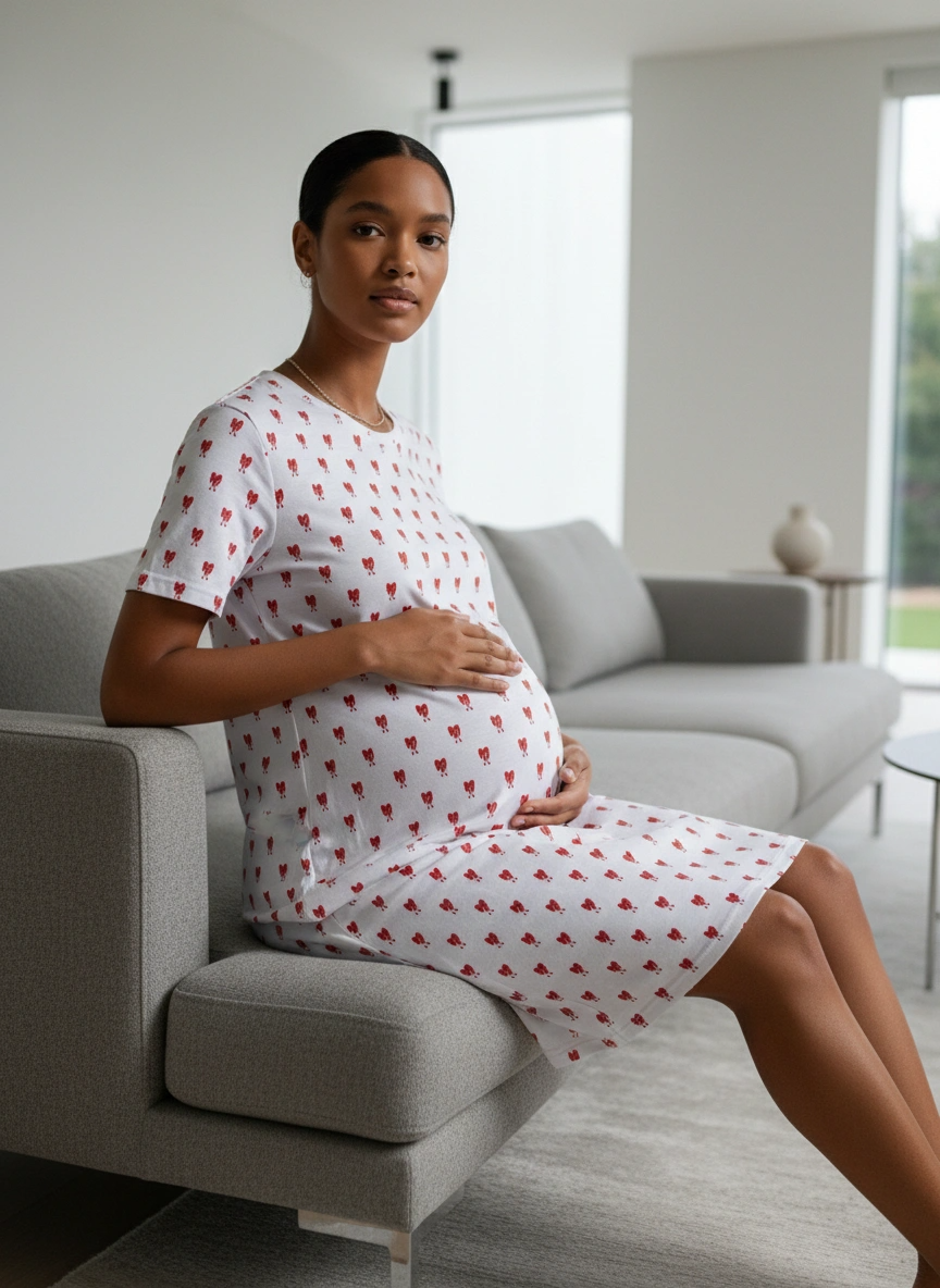 T-Shirt Dress – Comfortable Fit – Casual Style | Qonshi