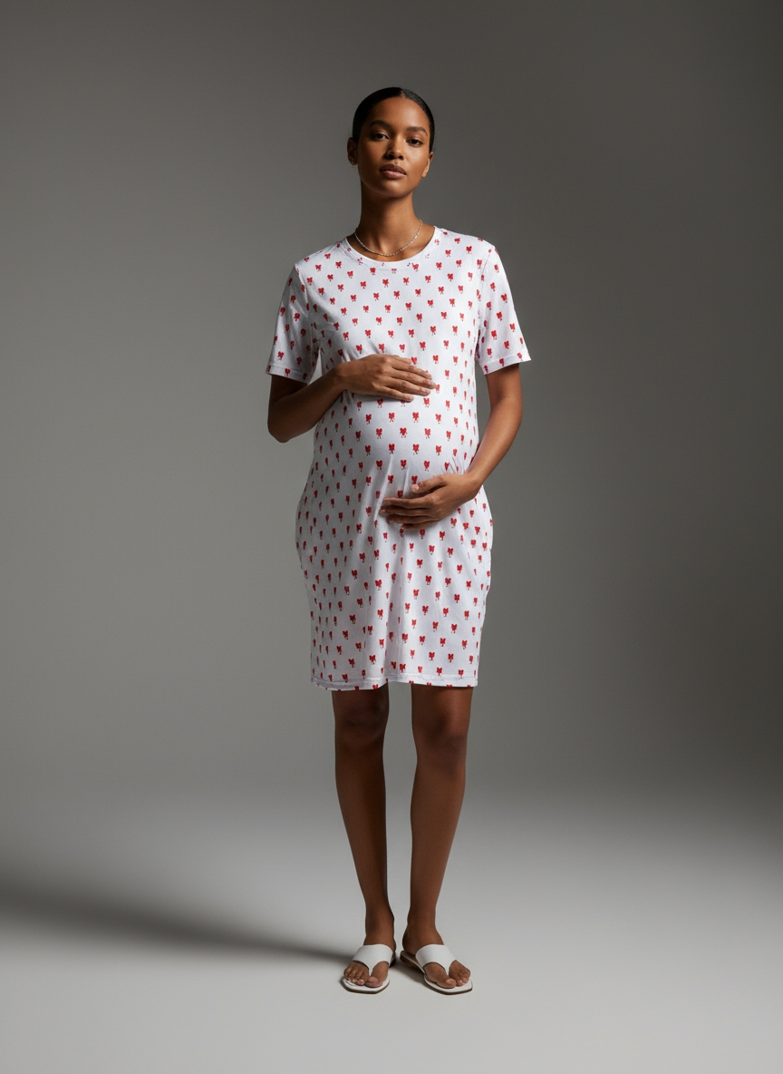 T-Shirt Dress – Comfortable Fit – Casual Style | Qonshi