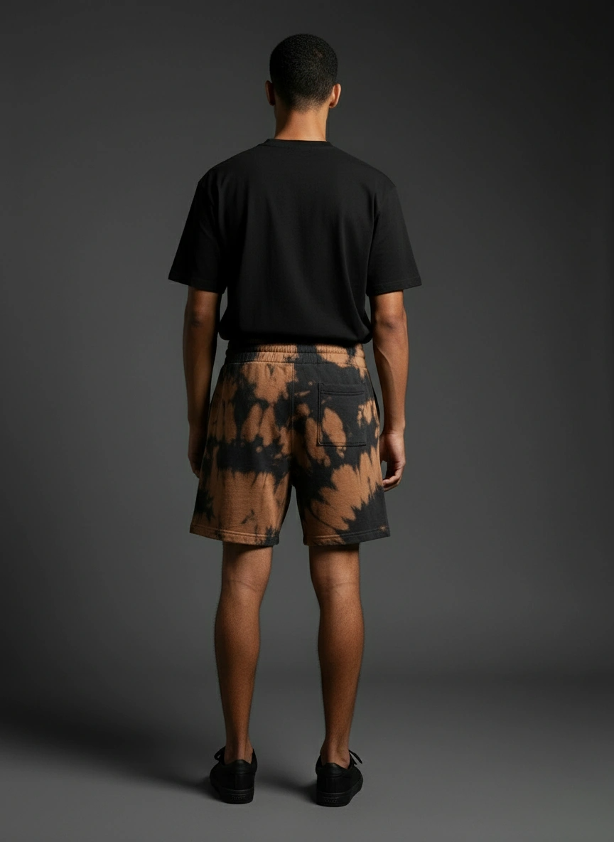 Tie-Dye Shorts – Comfortable Fit – Casual Style | Qonshi