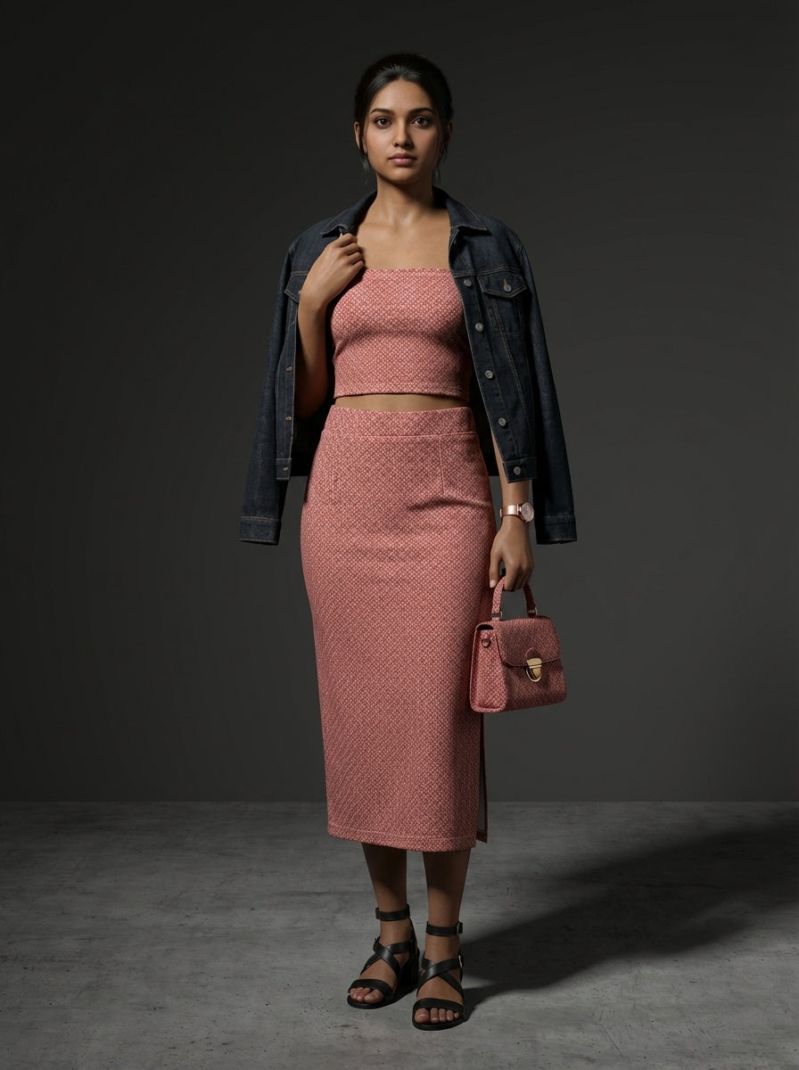 co-ord tube top & skirt 12