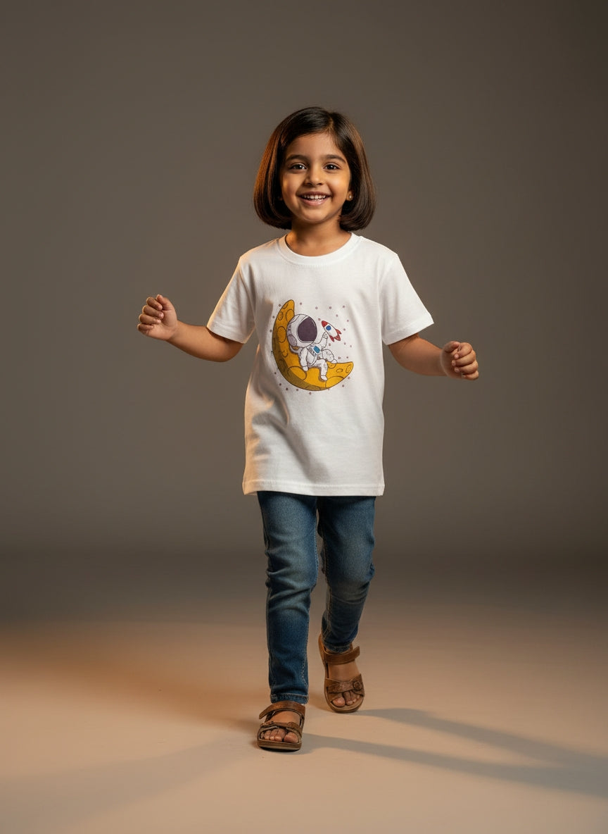 Boys Crew Neck T-Shirt – Cotton Blend – Durable Design | Qonshi