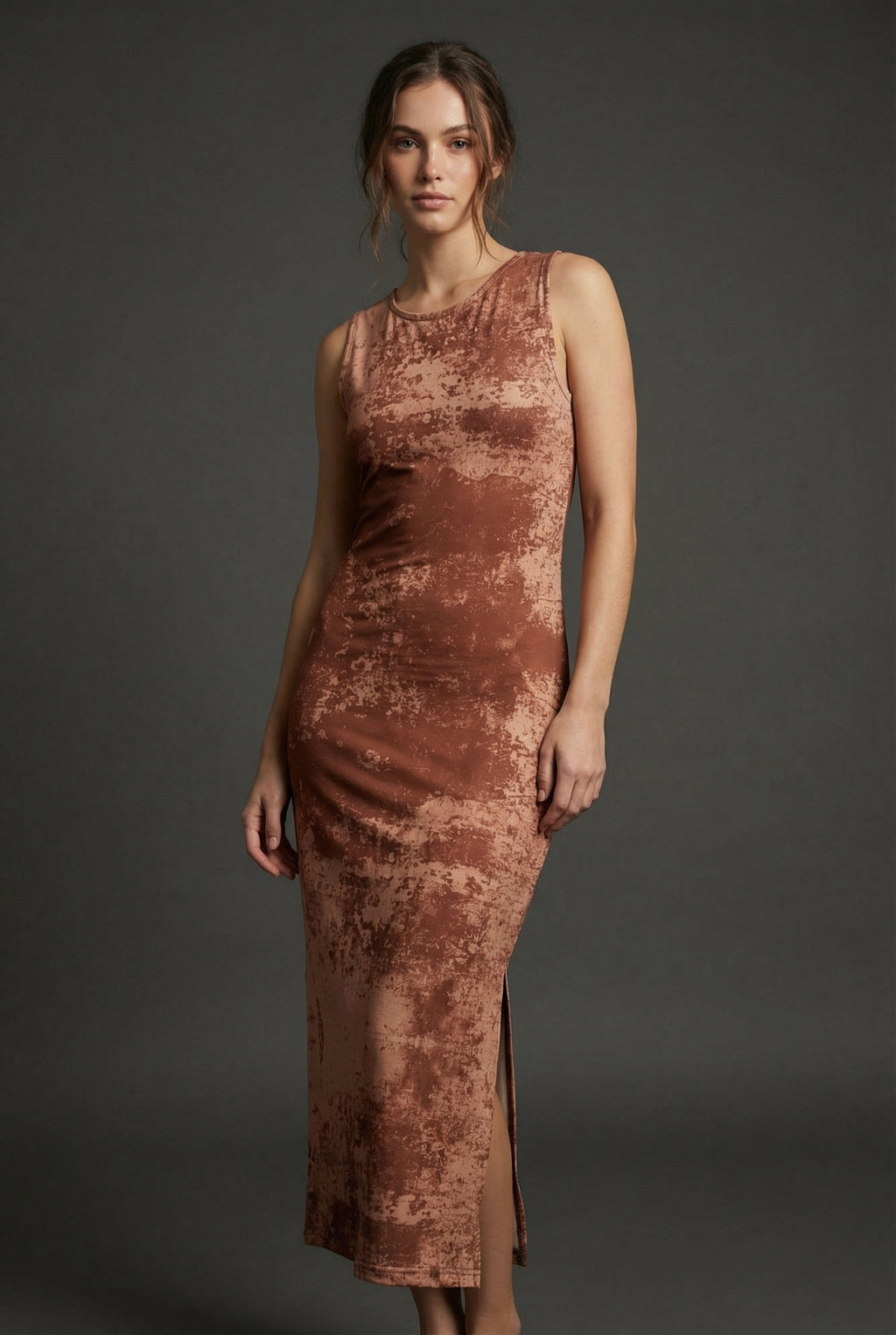 Bodycon Dress – Side Slit – Stretch Fit