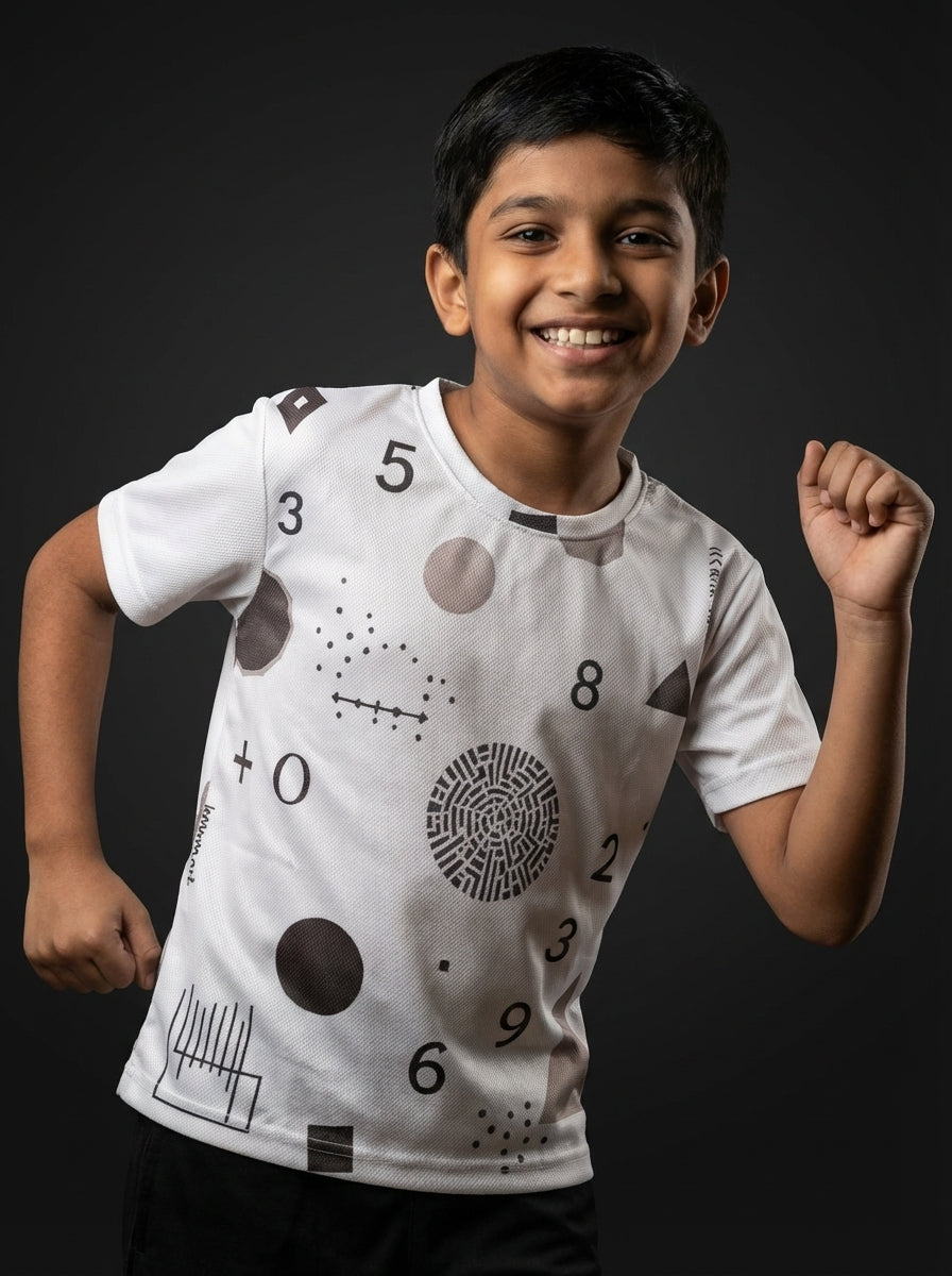 Kids Sports T-Shirt  |  Minimalistic  |  Qonshi