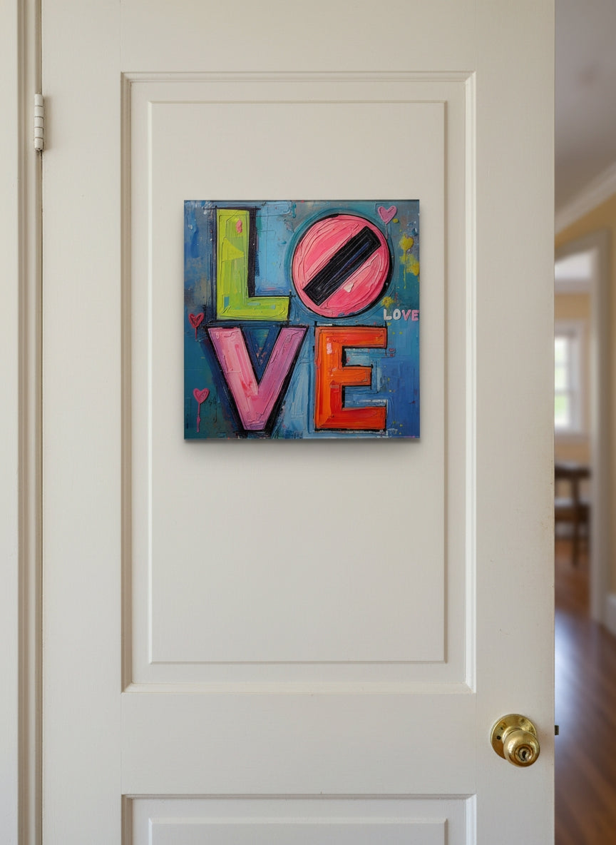 Acrylic Poster | Wall Art | LOVE | Qonshi