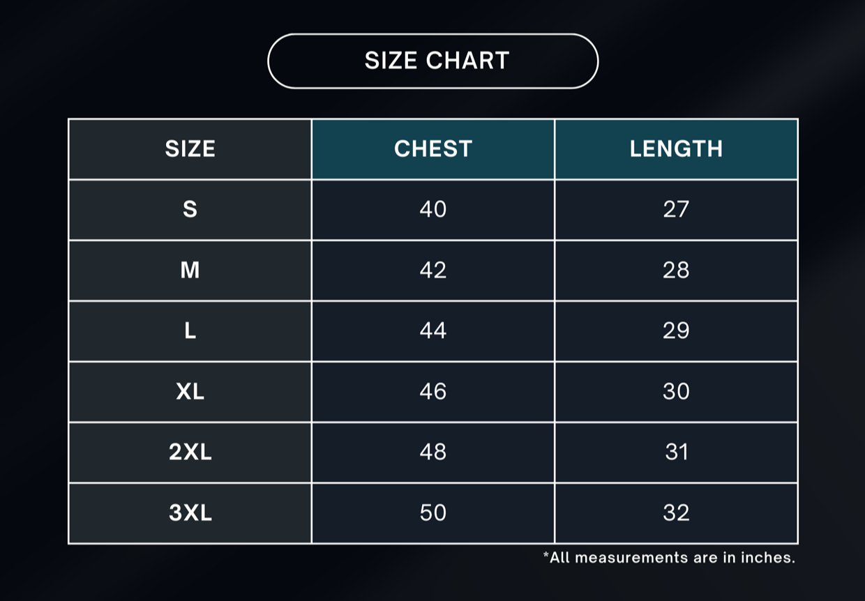 Oversized Sweatshirt | Luxury of Time | Heavyweight Comfort | Qonshi size chart 