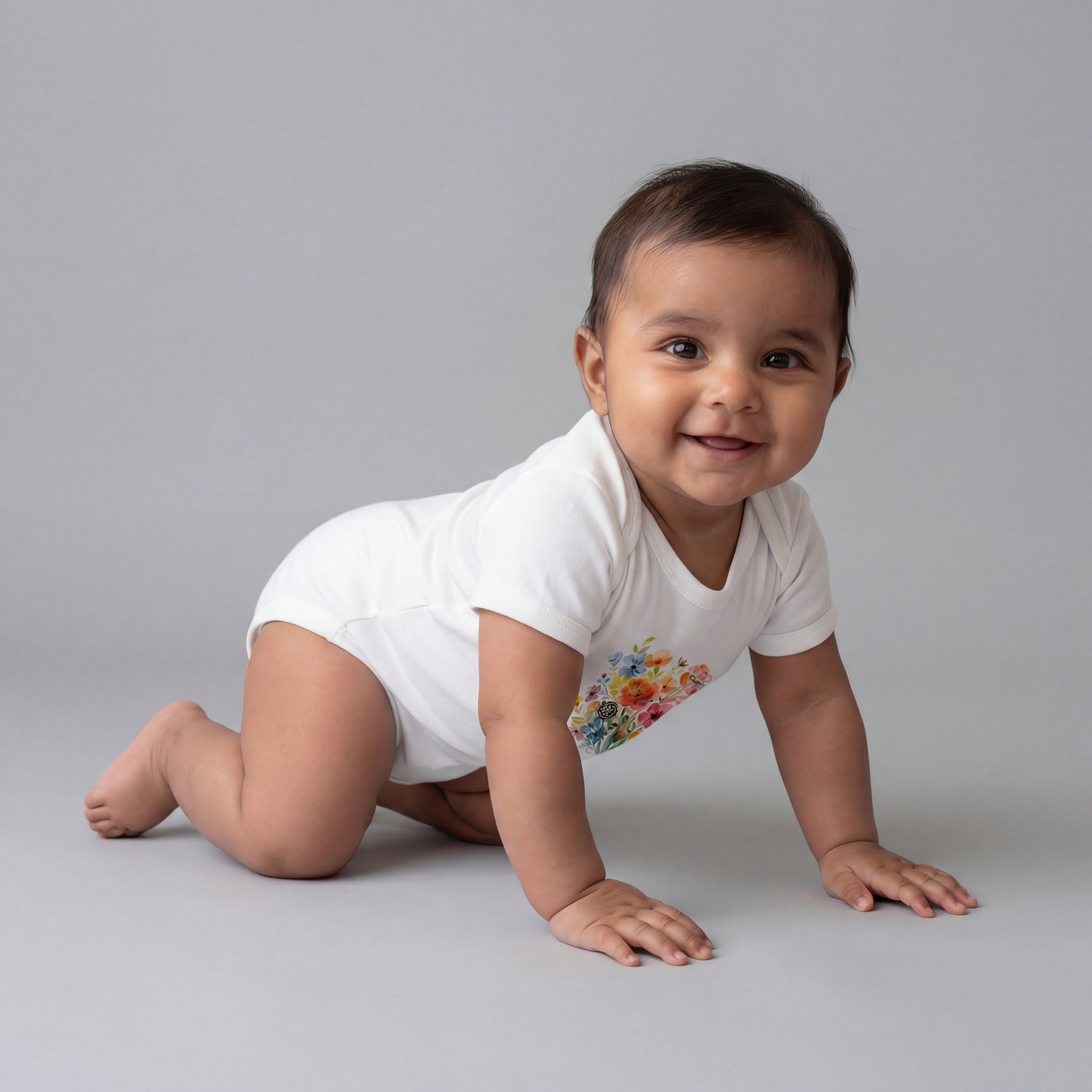 Kids white Rompers | Pure Cotton | Our little flower