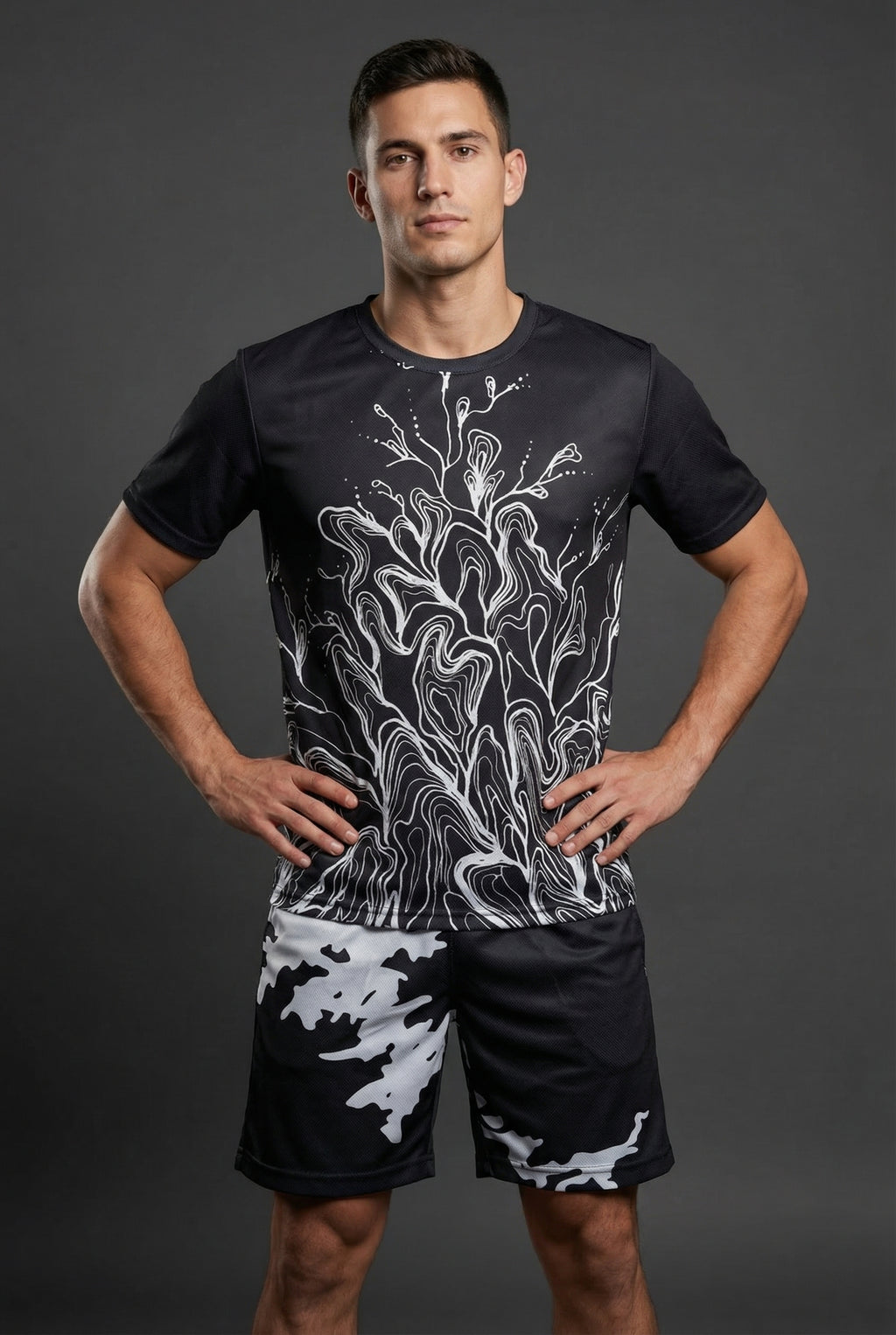 Unisex Sports Shorts | Dark Grey | Qonshi Pulse