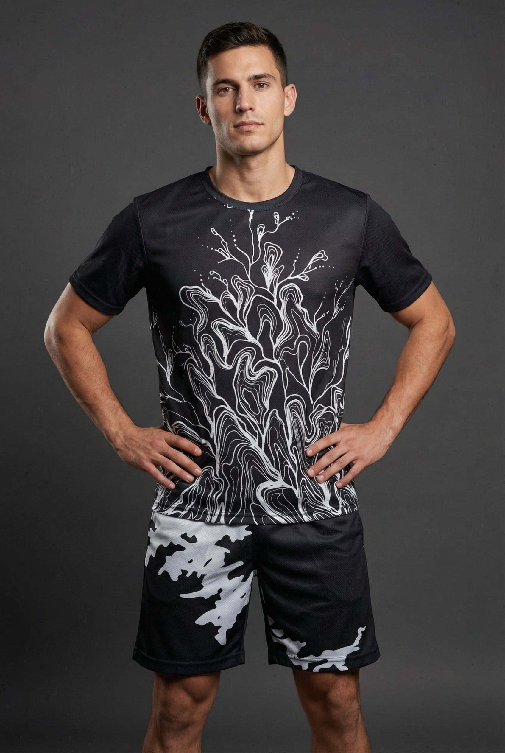 Unisex Sports Shorts | Dark Grey | Qonshi Pulse