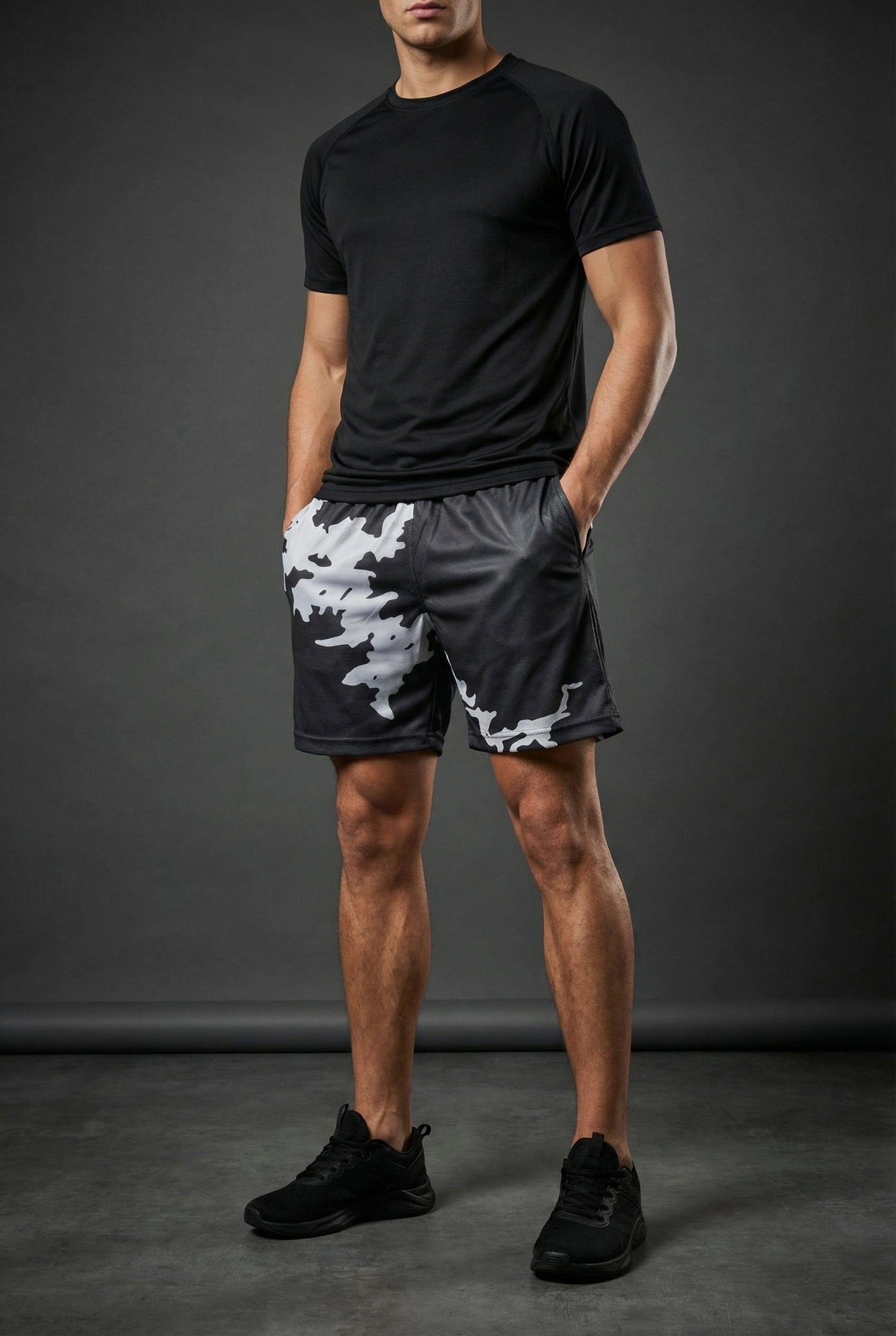 Unisex Sports Shorts | Dark Grey | Qonshi Pulse